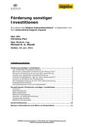 Förderung sonstiger Investitionen - WABECO Subventionslotse