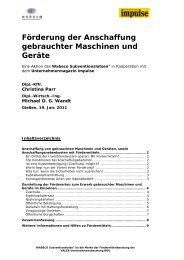 Förderung Der Anschaffung Gebrauchter Maschinen Und Geräte