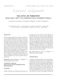 Malattia di Parkinson. Ruolo della spect con radiotraccianti ...