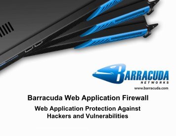 Barracuda Web Application Firewall - Barracuda Networks