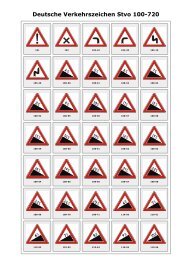 Deutsche Verkehrszeichen Stvo 100-720 - toptamis-fahrschule