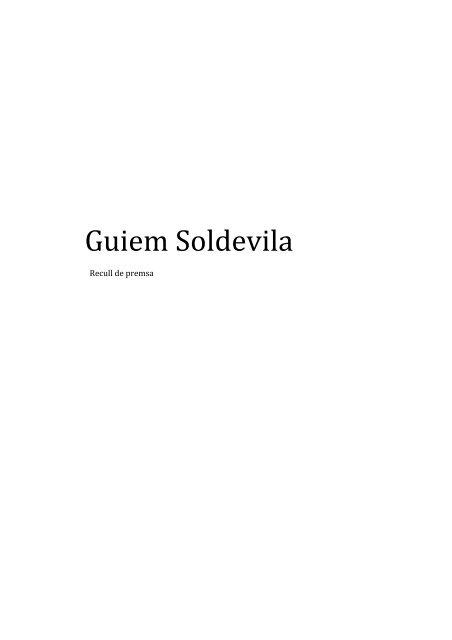Guiem Soldevila - Òmnium Cultural