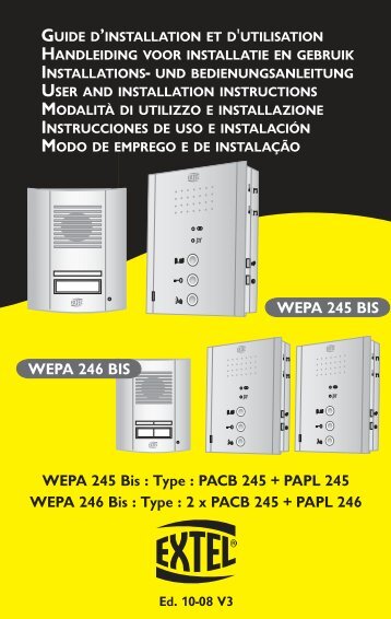 WEPA 246 BIS WEPA 245 BIS - Maisonic