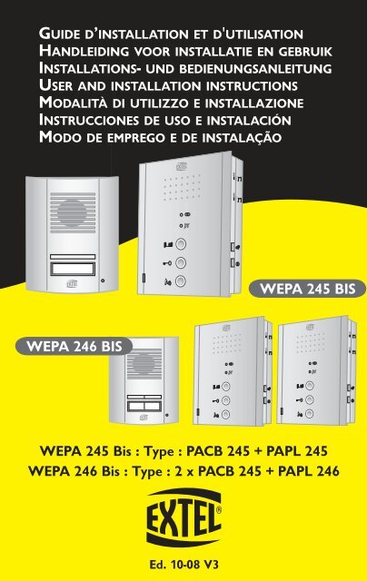 Wepa 246 Bis Wepa 245 Bis Maisonic