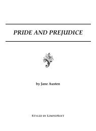 PRIDE AND PREJUDICE - LimpidSoft