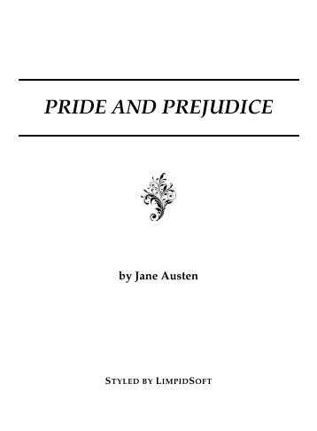 PRIDE AND PREJUDICE - LimpidSoft