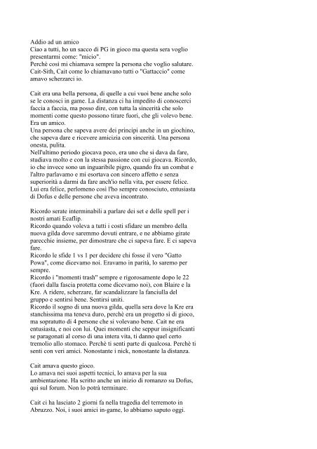 Addio Ad Un Amico Avus6aprile09 It