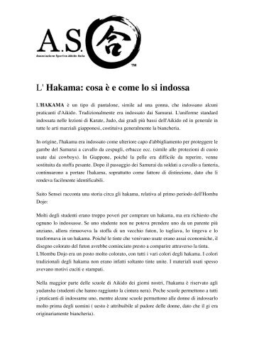 L' Hakama: cosa è e come lo si indossa