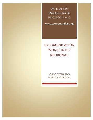 LA COMUNICACIÓN INTRA E INTER NEURONAL - Conductitlan
