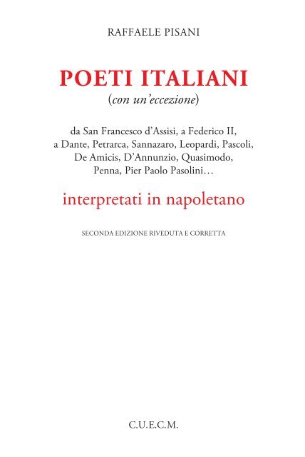 Poeti italiani in napoletano - Raffaele Pisani Poeta