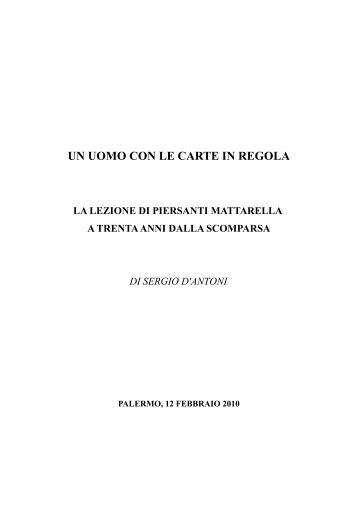 Discorso Piersanti Mattarella .pdf - Sergio D'Antoni