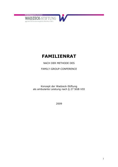 FAMILIENRAT - Wadzeck-Stiftung