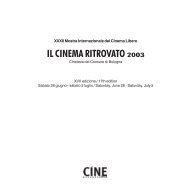 Catalogo - Cineteca di Bologna