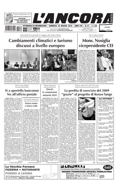 Numero 21 - L'ANCORA edicola