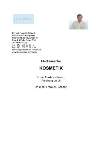 KOSMETIK - Hautarzt Dr. Schaart