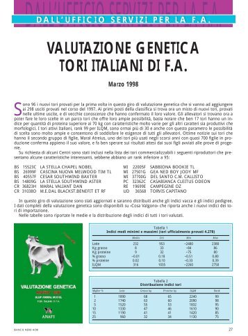 DALL'UFFICIO SERVIZI PER LA F.A. - Anafi