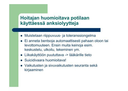 Psyykepotilaan lääkehoito luento 2010