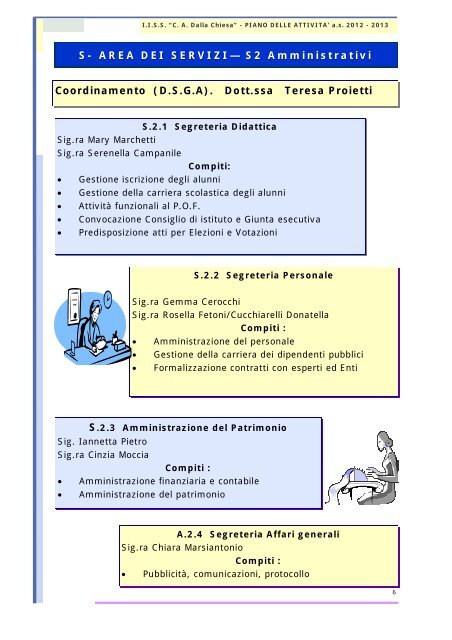 s2 - area amministrativa - ITCG CA Dalla Chiesa