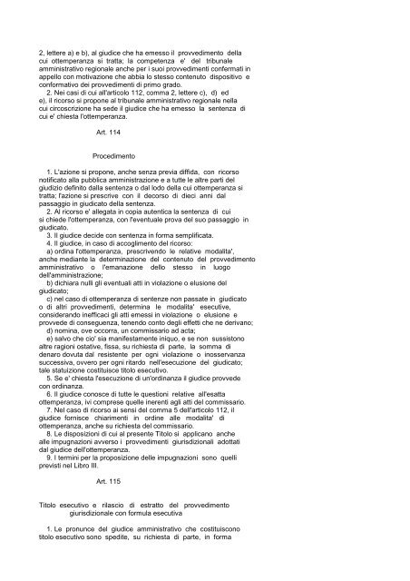 DECRETO LEGISLATIVO 2 luglio 2010 , n. 104 ... - Edk Editore Srl