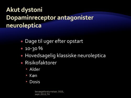 Bevægeforstyrrelser Geriatrisk Selskabs - Dansk Selskab For Geriatri