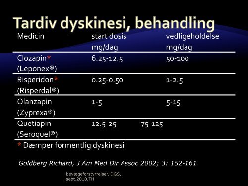 Bevægeforstyrrelser Geriatrisk Selskabs - Dansk Selskab For Geriatri