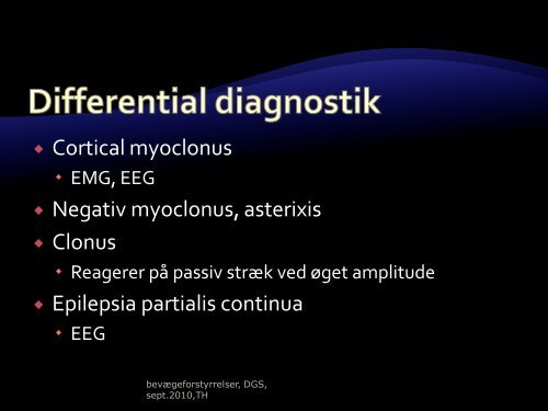 Bevægeforstyrrelser Geriatrisk Selskabs - Dansk Selskab For Geriatri