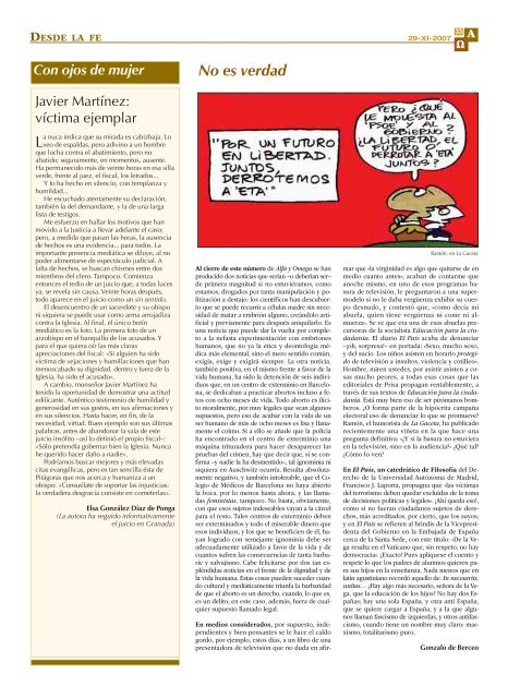 nº 569/29-xi-2007 semanario católico de información ... - Alfa y Omega