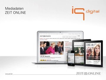 Mediadaten ZEIT ONLINE - IQ media marketing