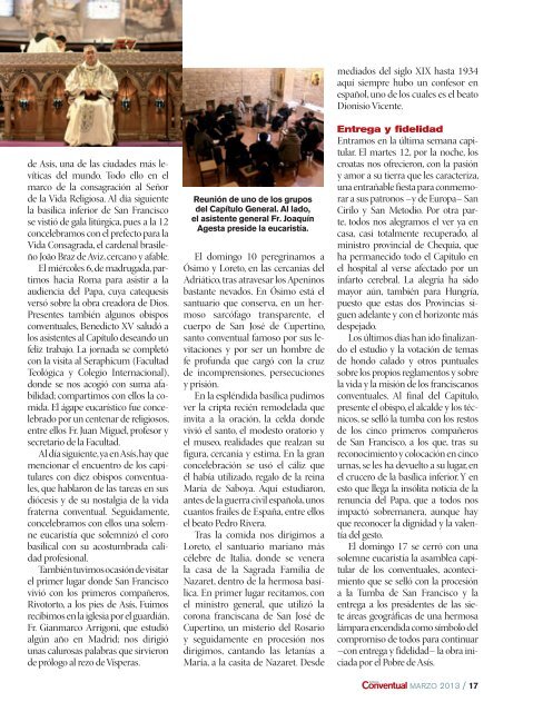 antena conventual - Franciscanos Conventuales de España