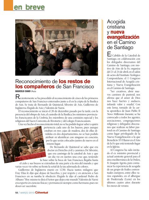 antena conventual - Franciscanos Conventuales de España