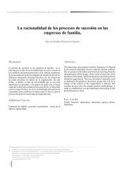 La racionalidad de los procesos de sucesión en las empresas de ...