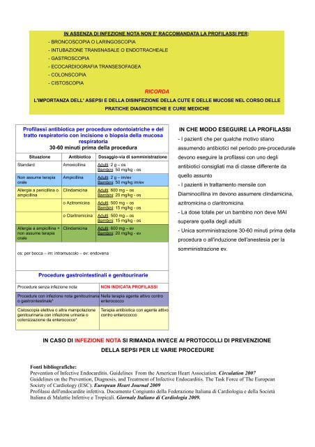 Profilassi endocardite 2 - Anmco