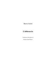 L'abbraccio - Schöffling & Co.