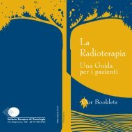 IEO opuscolo LA RADIOTERAPIA - Istituto Europeo di Oncologia