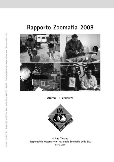 Rapporto Zoomafia 2008 - Lav
