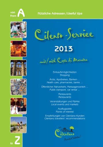 Zur Cilento-Service Broschüre (PDF)... - Cilentano