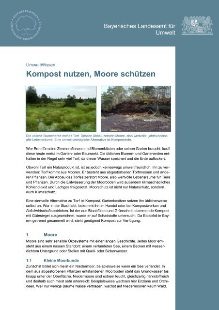 Kompost nutzen, Moore schützen - Bund Naturschutz in Bayern eV