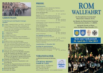 Rom Wallfahrt 2013 - Courtial Reisen