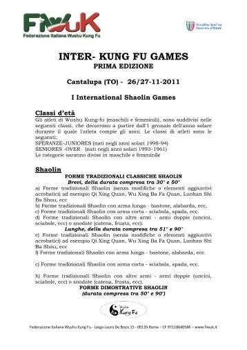 International Shaolin Games - FiWuK