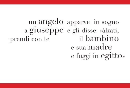 un angelo apparve in sogno a giuseppe e gli disse: «àlzati ... - Nerbini