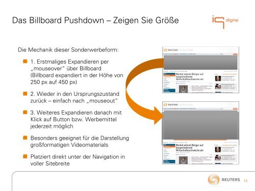 Mediadaten Reuters.de - IQ media marketing