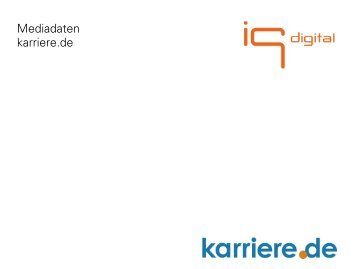 Mediadaten karriere.de - IQ media marketing