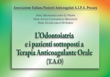 Associazione Italiana Pazienti Anticoagulati AIPA Pescara - Gerardo ...