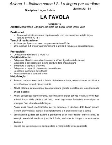 La favola 2 - In Rete per l'Integrazione