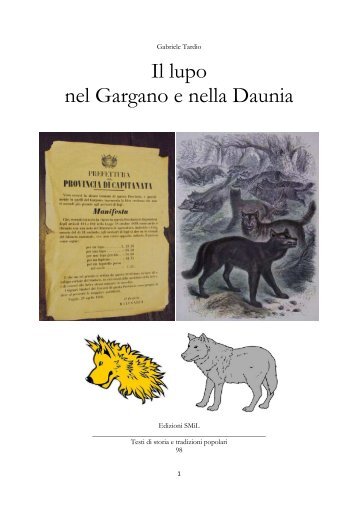 Il lupo nel Gargano e nella Daunia, 2011 - San Marco in Lamis Web