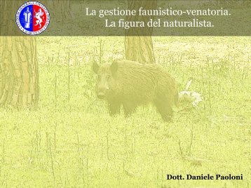 Gestione Faunistica Venatoria - Studio Naturalistico Hyla