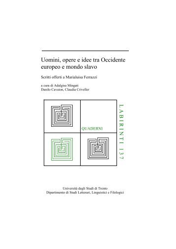 Copertina 137 - Unitn-eprints - Università degli Studi di Trento