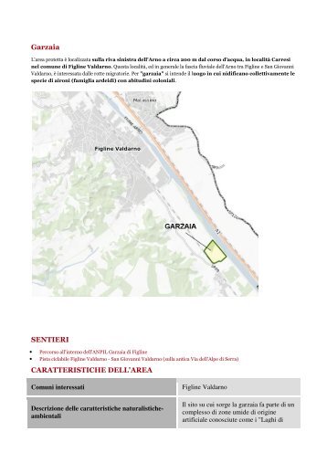 Scarica la scheda dell'area in pdf! - Provincia di Firenze
