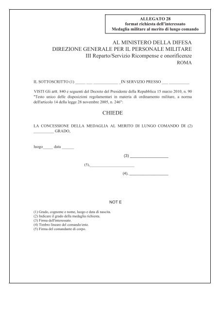 Guida pratica alle ricompense, alle onorificenze, alle distinzioni