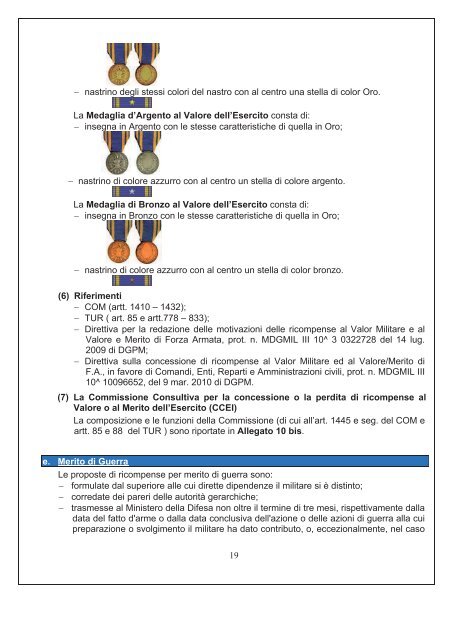 Guida pratica alle ricompense, alle onorificenze, alle distinzioni